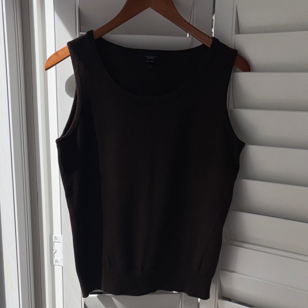 Brown cotton vest